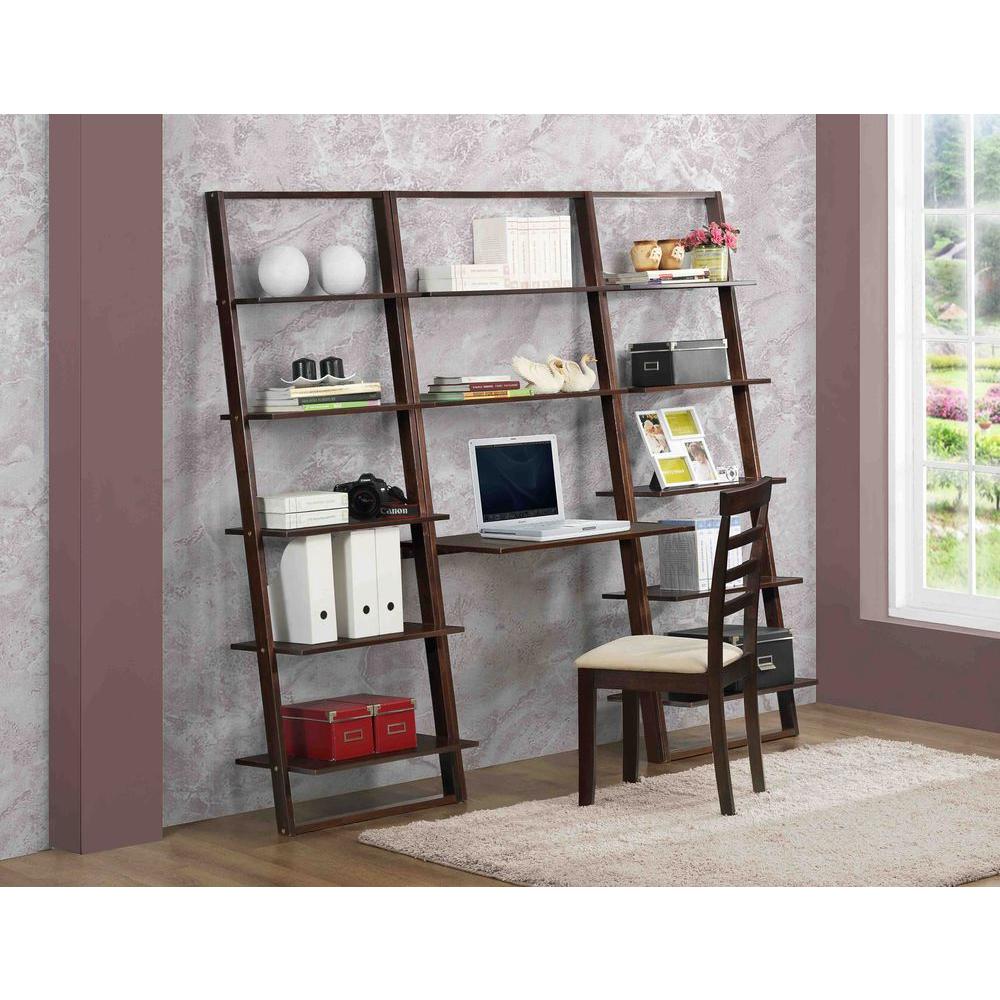 4d Concepts Dark Cappuccino Desk 89805 The Home Depot 4d Concepts Dark Cappuccino Desk