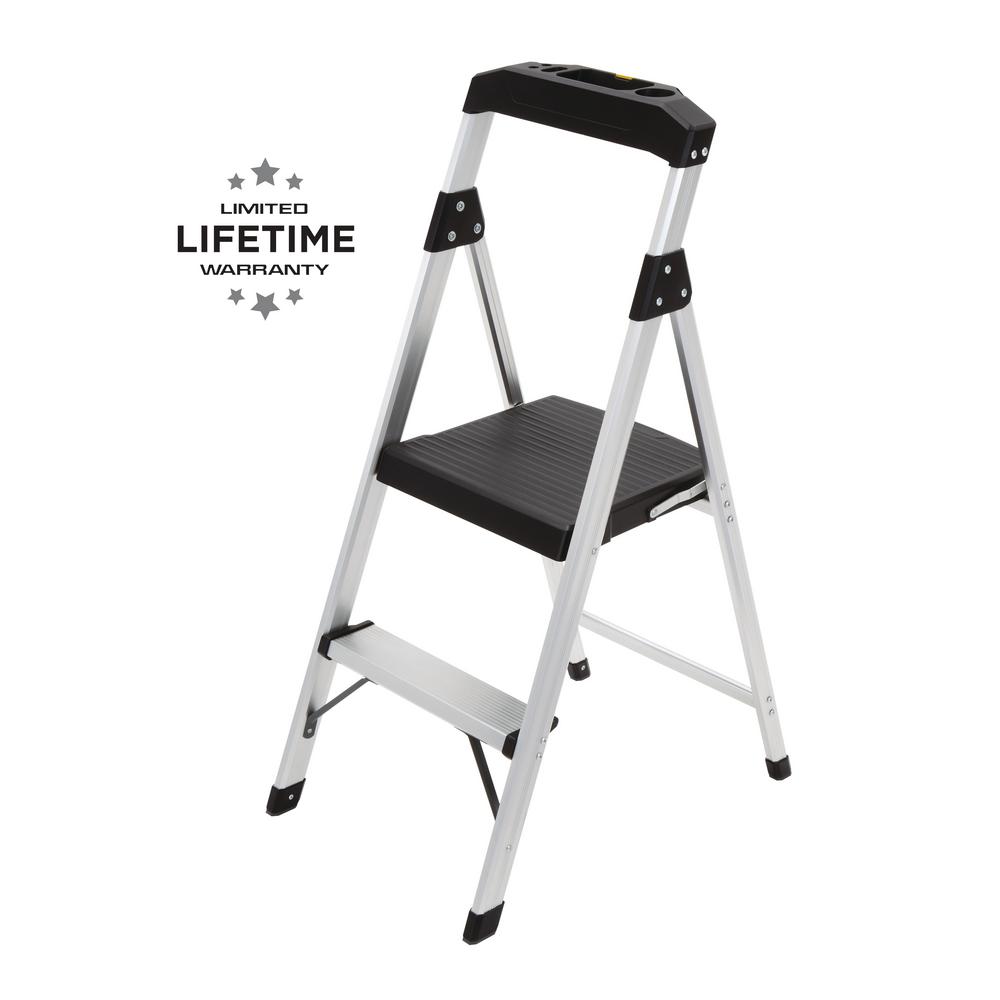 2-step-stool-two-stepstool-for-adults-fold-up-with-handle-sturdy-ladder-folding-ebay