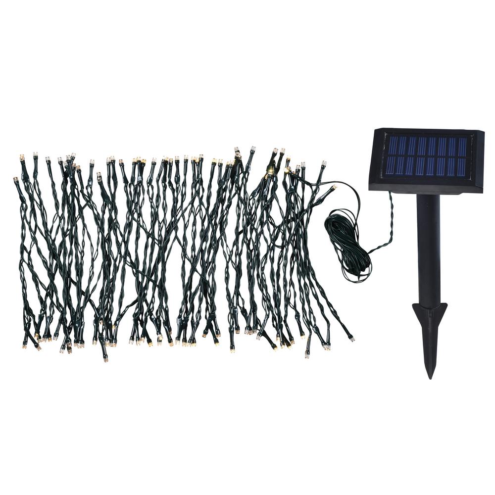 Solar Garden 62 in. Integrated LED string Lights-60565 - The Home Depot