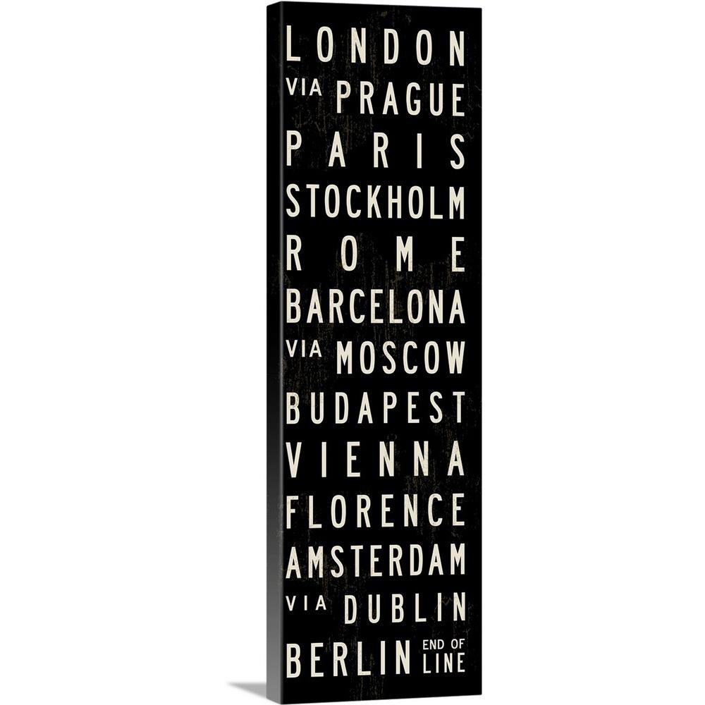 Greatbigcanvas Europe Transit Sign By Michael Jon Watt Canvas