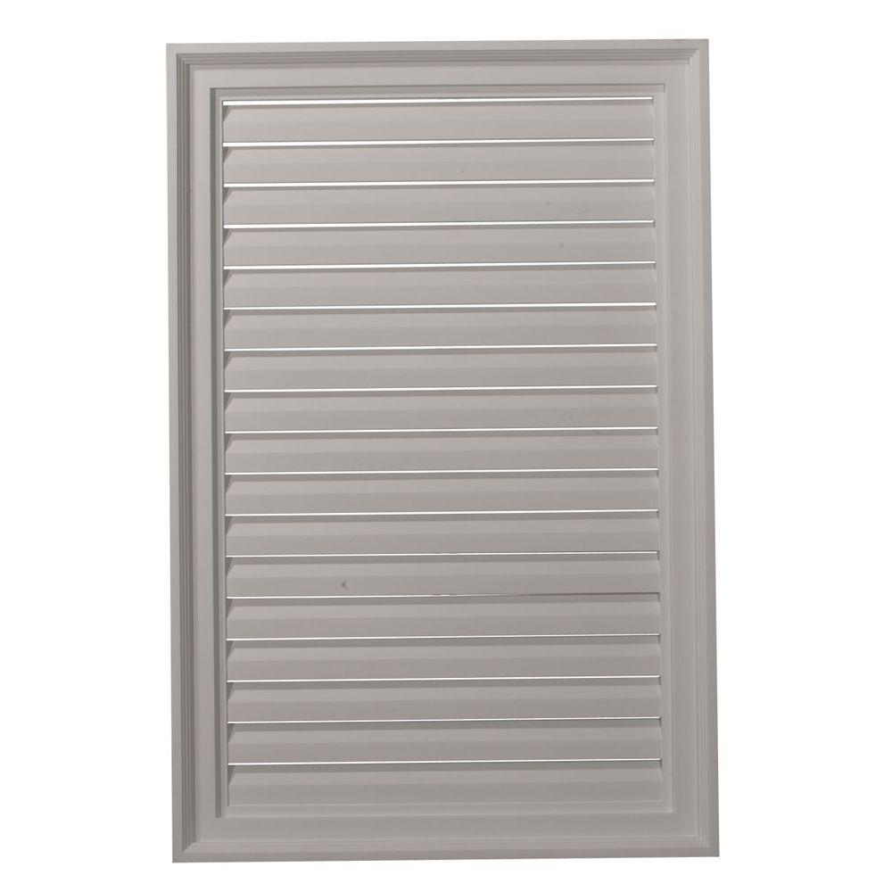 Ekena Millwork 2 in. x 24 in. x 36 in. Functional Vertical Gable Louver