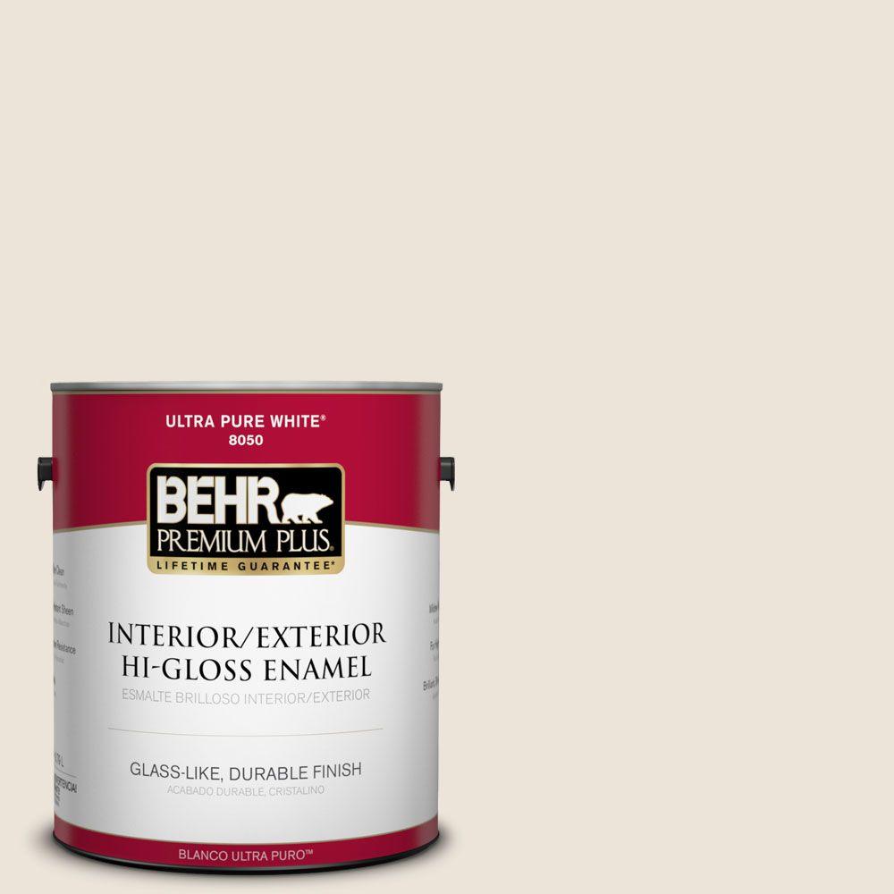 BEHR 1 gal. N3001 Sail Cloth SemiGloss Enamel Alkyd Interior