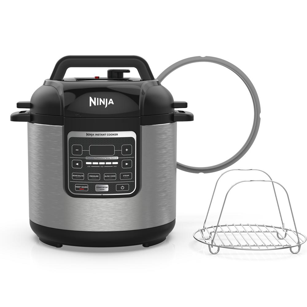 Ninja - 6-Quart Instant Cooker - Black/Silver