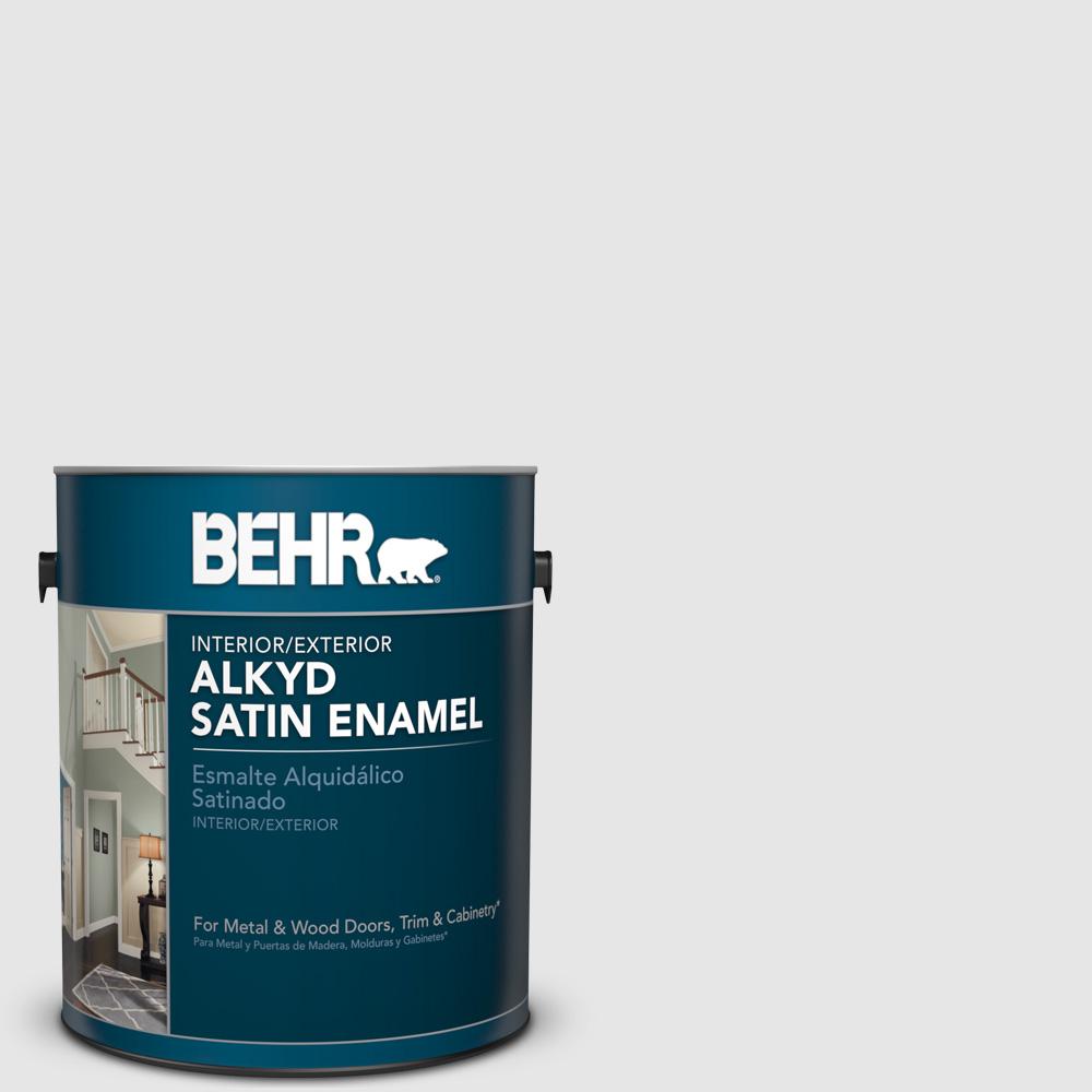BEHR 1 gal. PRW09 Nimbus Cloud Satin Enamel Alkyd Interior/Exterior