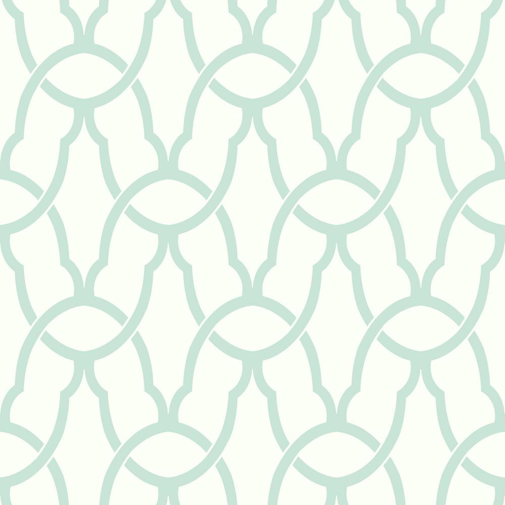 RoomMates 28.18 sq. ft. Blue Trellis Peel and Stick WallpaperRMK9120WP