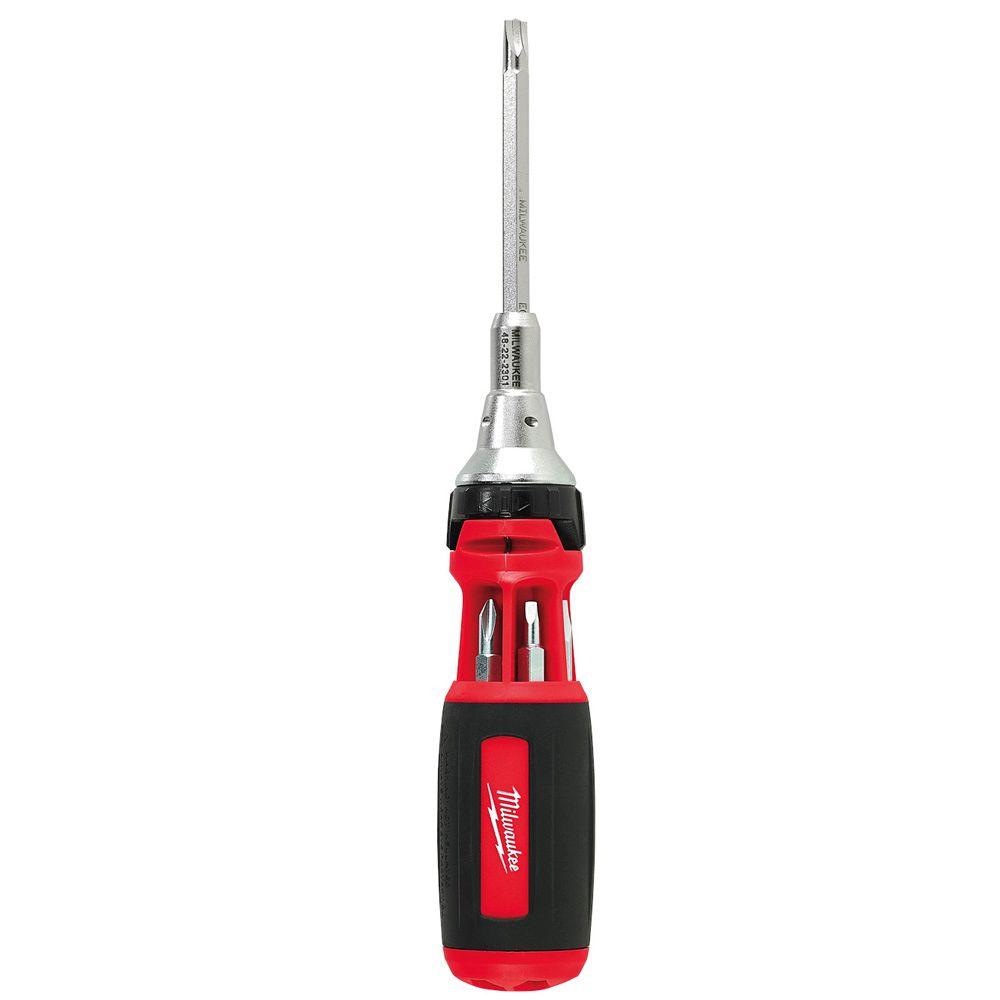 Milwaukee 10-in-1 ECX Ratcheting Multi-Bit Screwdriver Set-48-22-2301 ...