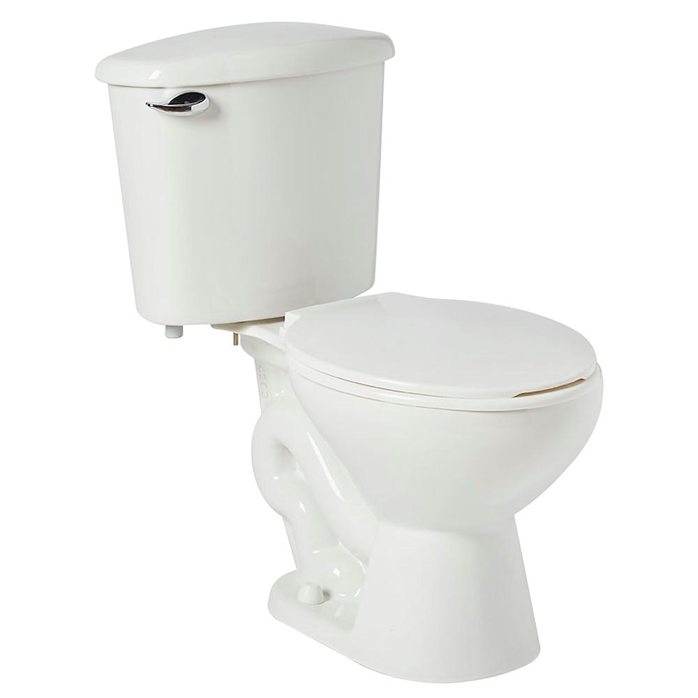 Mediterraneo Campeon 2Piece 1.6 GPF Single Flush Round Toilet in White