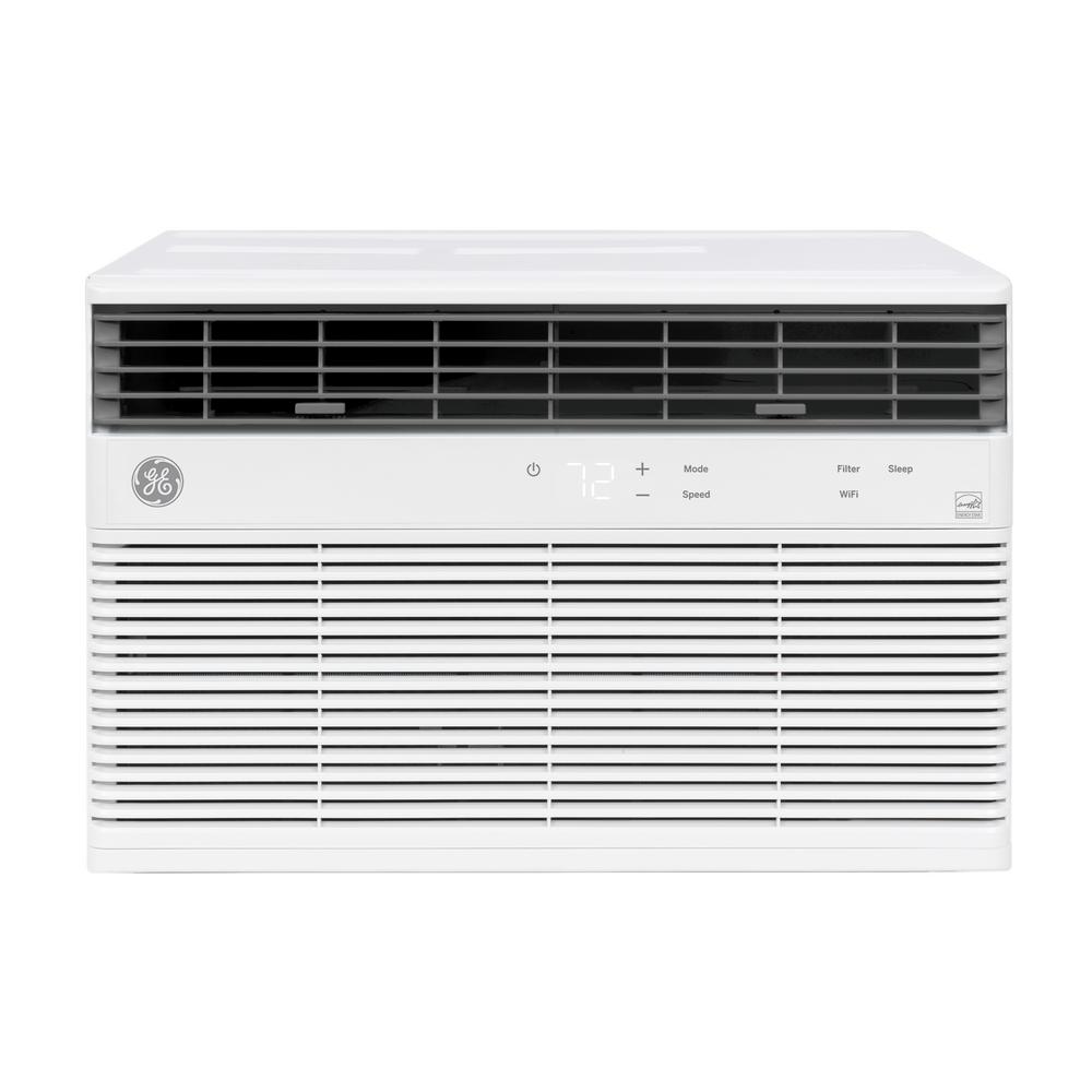 GE 10,000 BTU 115-Volt Smart Window Air Conditioner with WiFi and Remote in White, ENERGY STAR