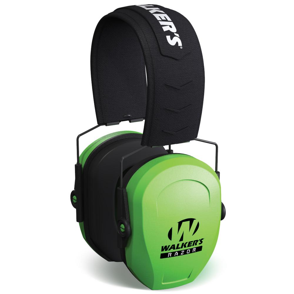 Walkers Game Ear Razor Slim Passive Muff High Visibility in GreenSFRSMPASHVG The Home Depot