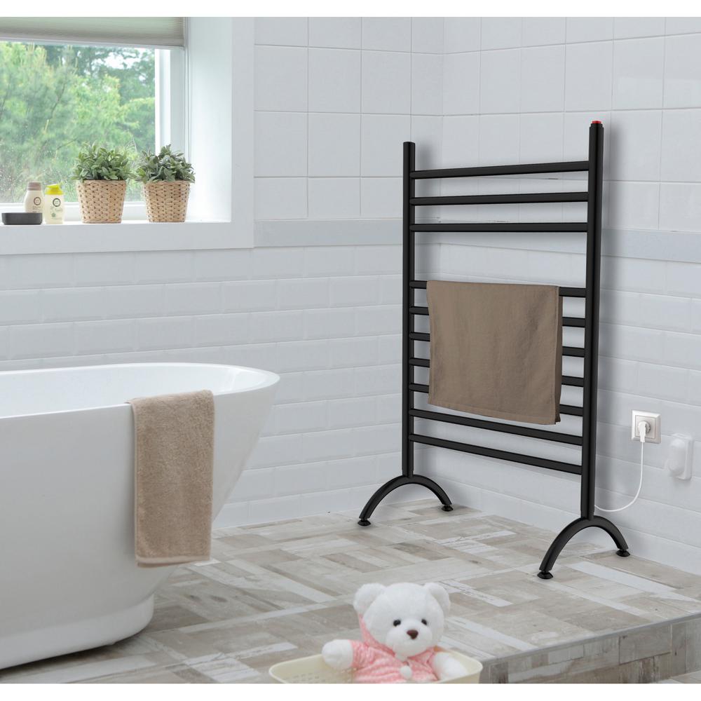 Matte Black Towel Warmers Bathroom Hardware The Home Depot