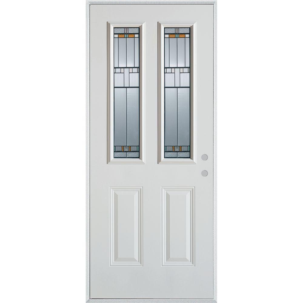 Stanley Doors 32 in. x 80 in. Architectural 2 Lite 2Panel Stanley Doors 32 in. x 80 in. Architectural 2 Lite 2Panel