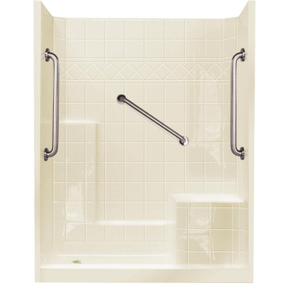 Ella 32 In X 60 77 Standard Plus 24 Low Threshold 3 Piece Ella 32 In X 60 77 Standard Plus 24 Low