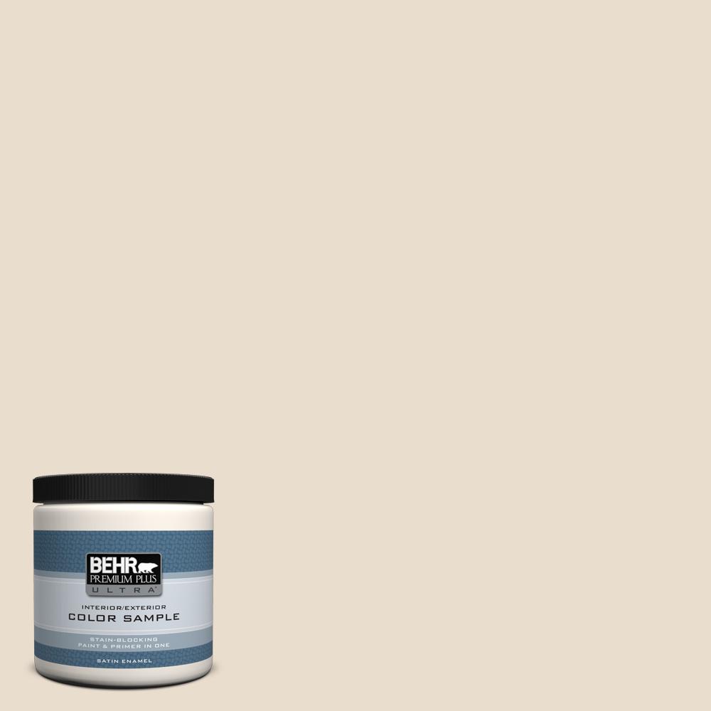 Behr Premium Plus Ultra 8 Oz Yl W12 Antique White Satin Enamel Yl W12 Antique White Satin Enamel Interior