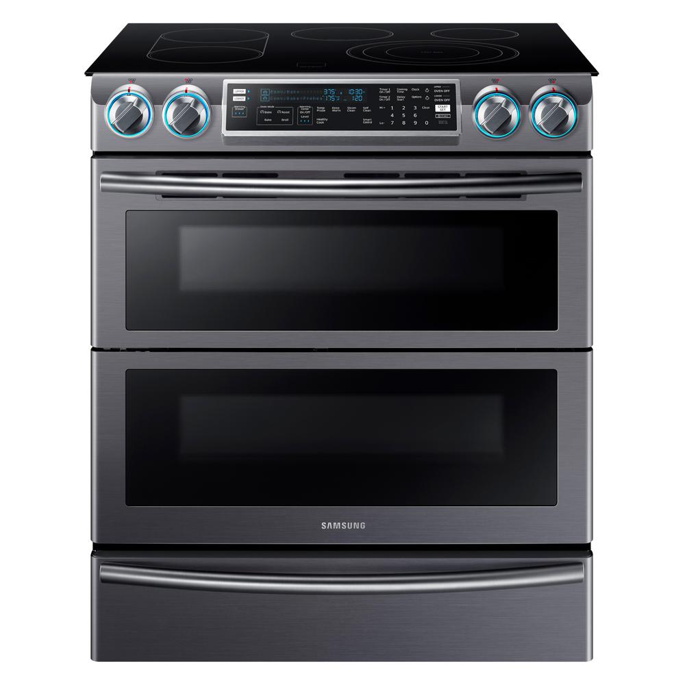 Samsung Flex Duo 5.8 cu. ft. Slide-In Double Oven Electric Range with