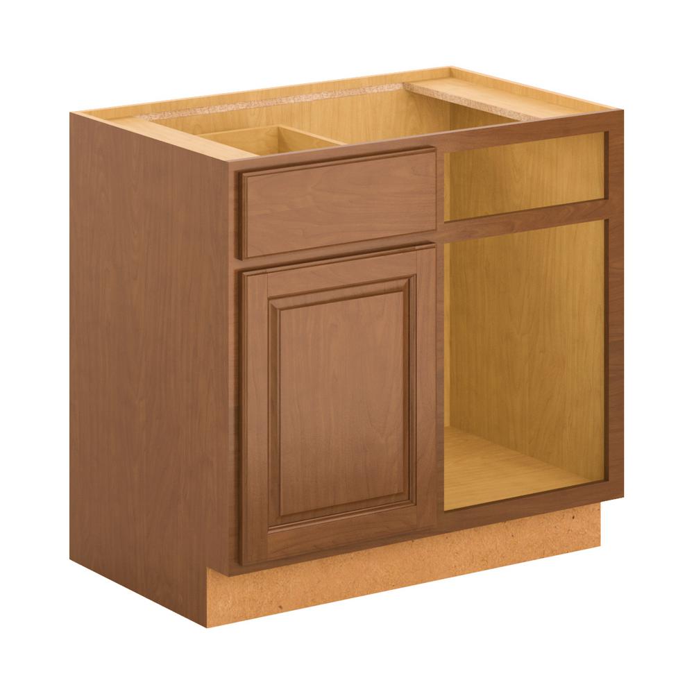 Hampton Bay Madison Assembled 36x34 5x24 In Blind Corner Base Hampton Bay Madison Assembled 36x34 5x24 In Blind Corner Base Cabinet Chestnut