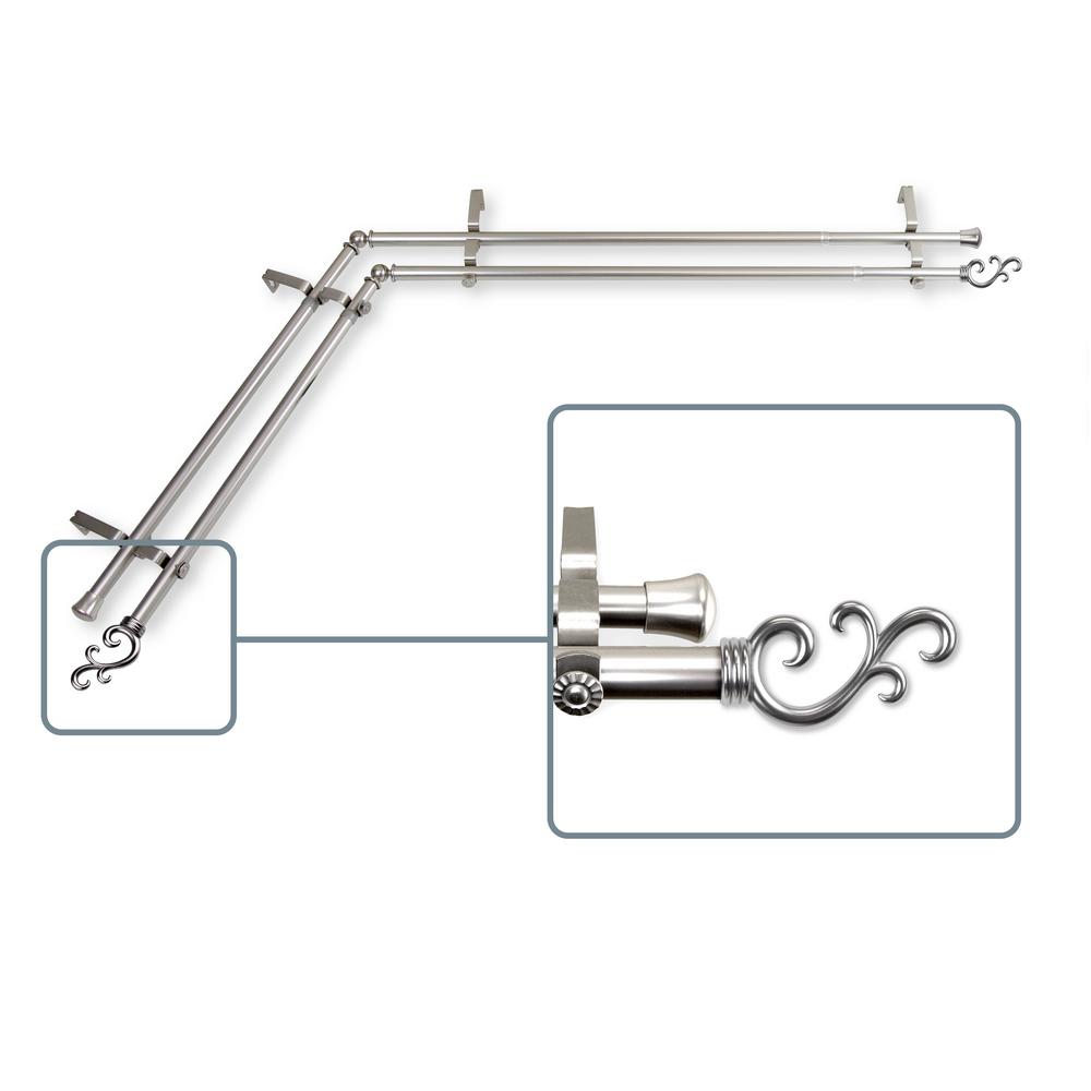 66 In To 120 In Adjustable 13 16 In Corner Window Double