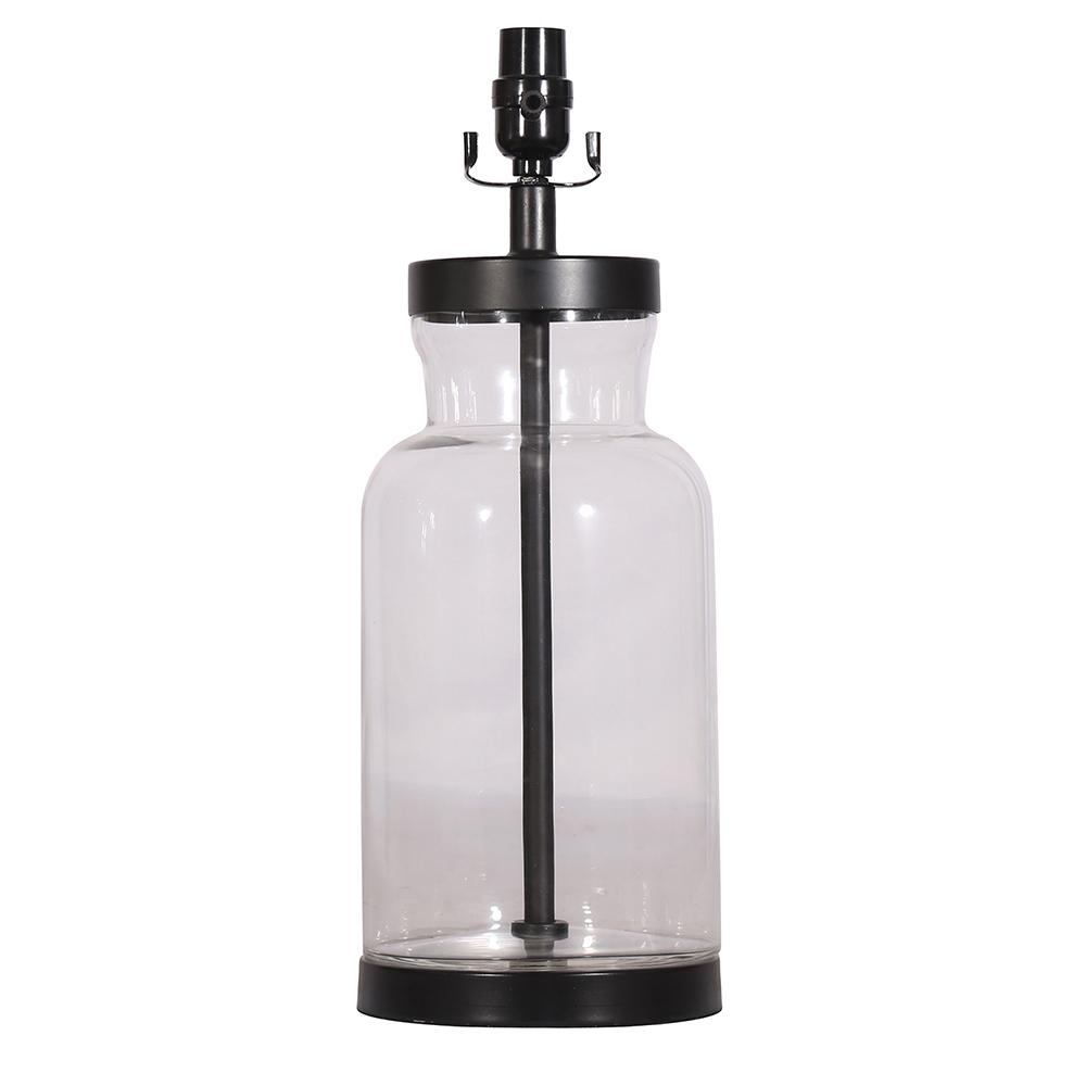 glass jar lamp base