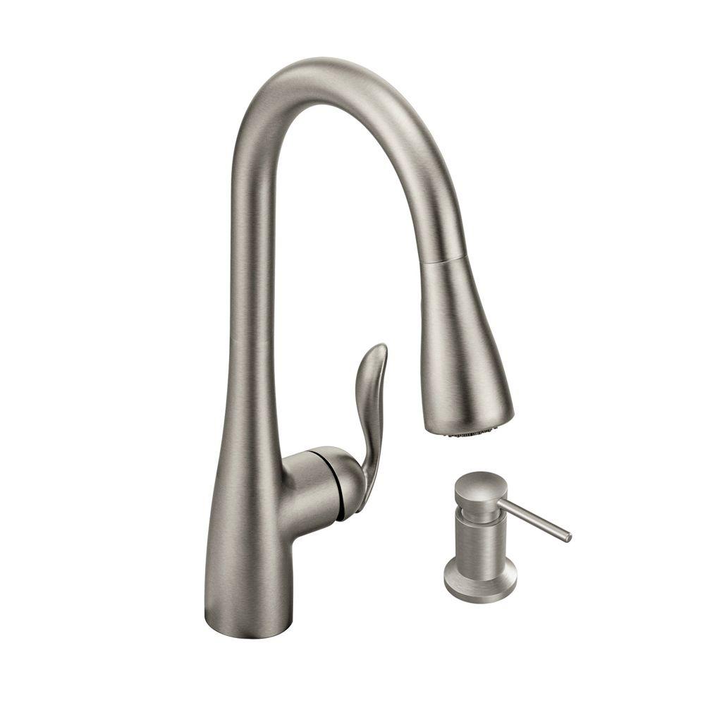 MOEN Arbor Single Handle Pull Down Sprayer Kitchen Faucet With