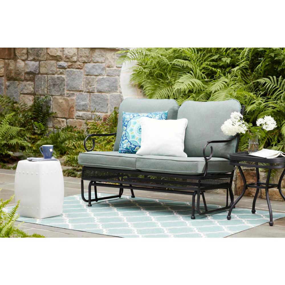 Hampton Bay Amelia Springs Outdoor Glider With Spa Cushions Fg Hampton Bay Amelia Springs Outdoor Glider With Spa Cushions