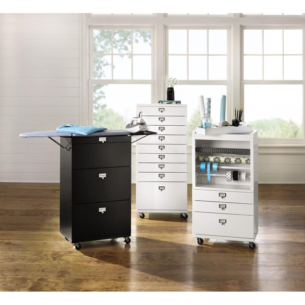Home Decorators Collection Becker Black Grey 2 Drawer Ironing