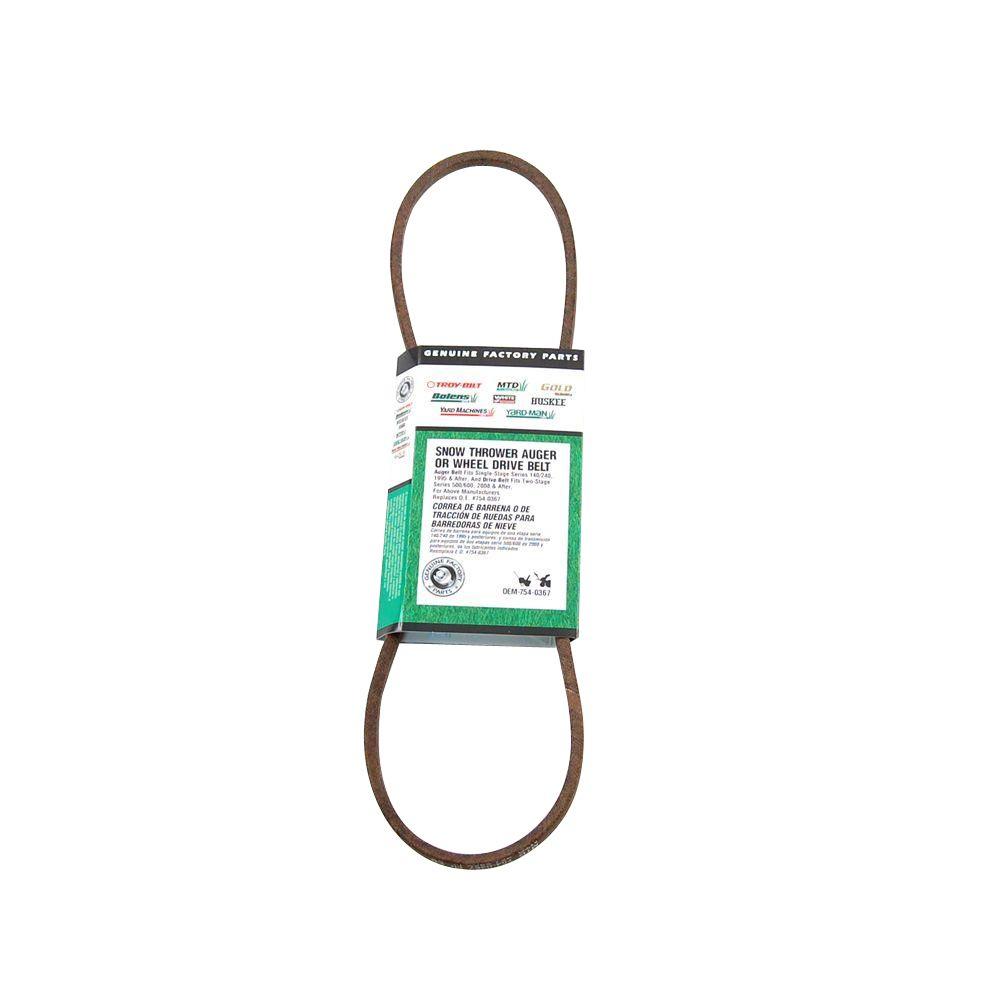 MTD Genuine Factory Parts SingleStage Snow Blower Auger Belt OEM754