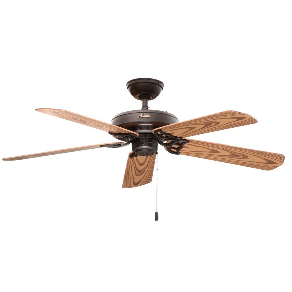 Hunter Bridgeport 52 In Indoor Outdoor New Bronze Ceiling Fan