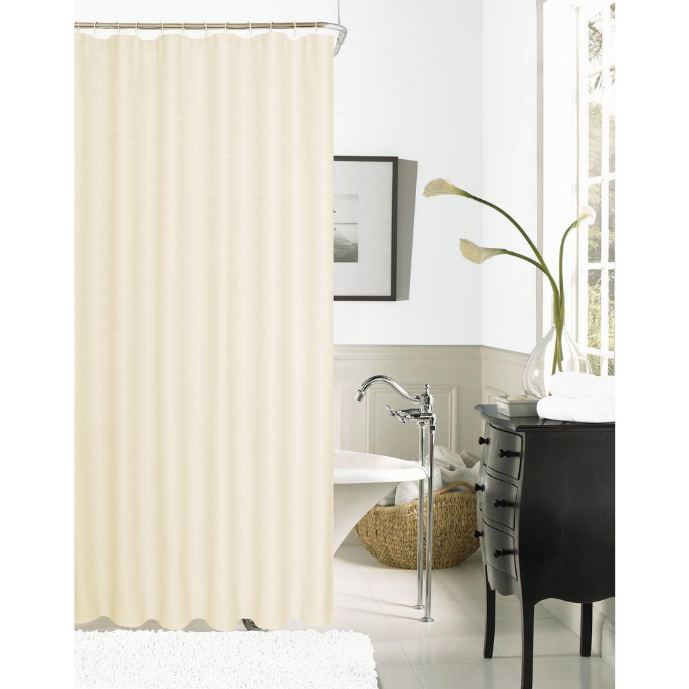 Dainty Home Hotel Collection Waffle 72 In Ivory Shower Curtain Dainty Home Hotel Collection Waffle 72 In Ivory Shower Curtain