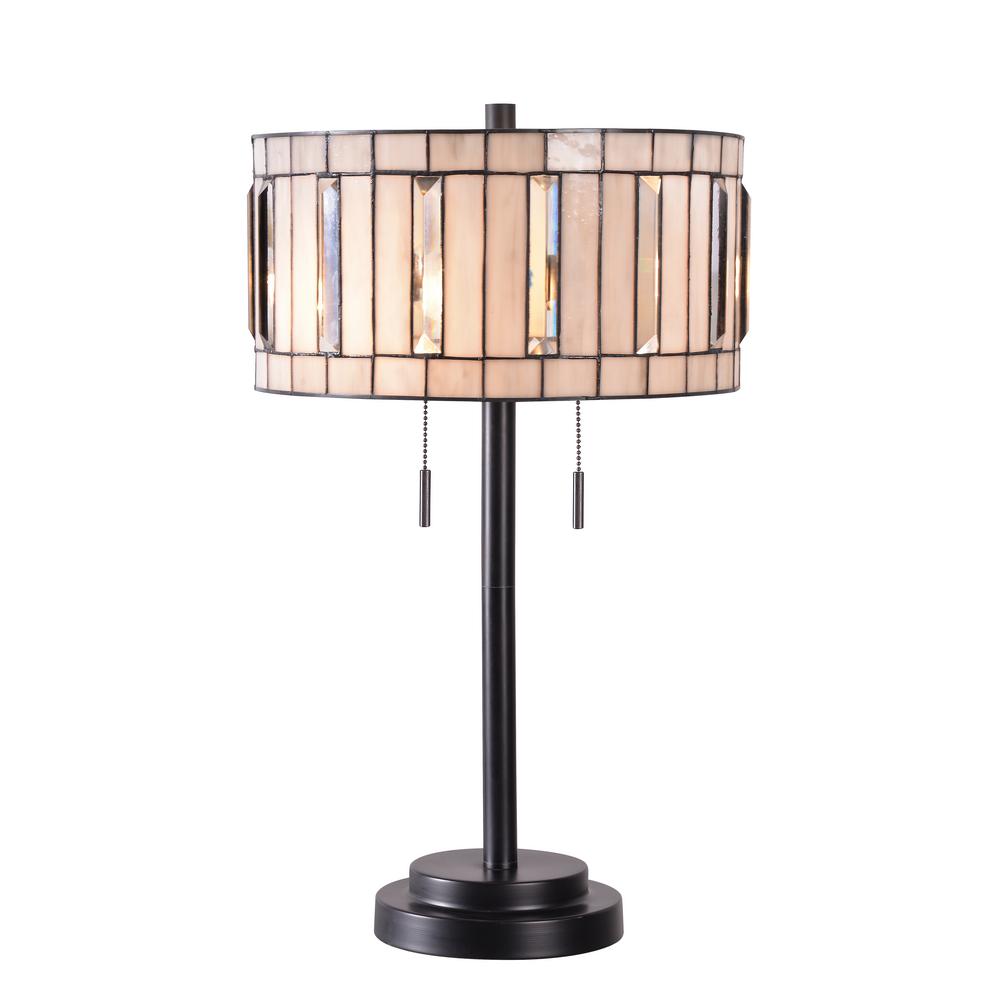Kenroy Home Bianca 23 5 In Dark Bronze Table Lamp With Art Gl Dark Bronze Table Lamp With Art Gl