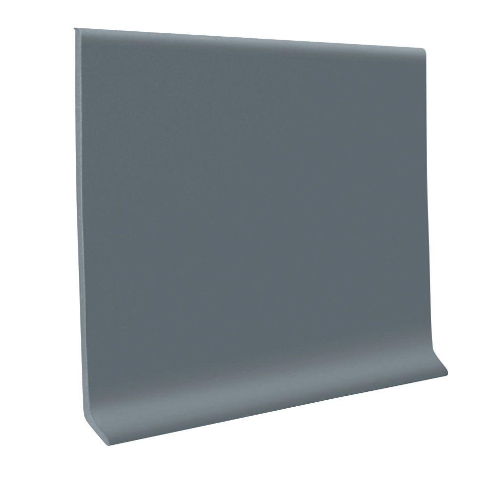 Steel Blue 4 in. x 48 in. x 1/8 in. Vinyl Wall Cove Base (30Pieces