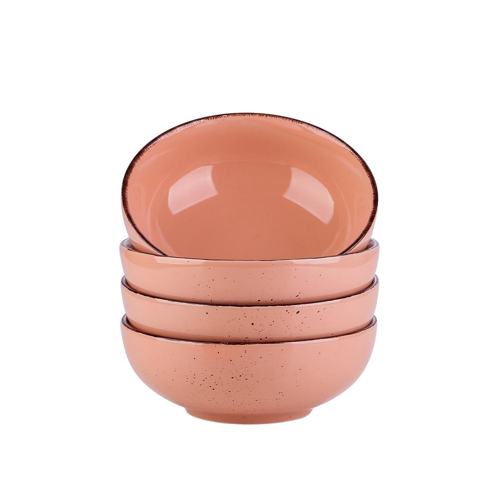 vancasso Series Navia Jardin 4Piece Pink Large Salad Bowl Set