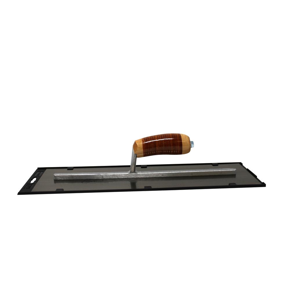 Kraft Tool Kraft CFE295BK 20 by 5 Elite Series Five Star Blue Steel Pool Trowel on a Short 11-5//8 Shank with Cork Handle 1per Pack