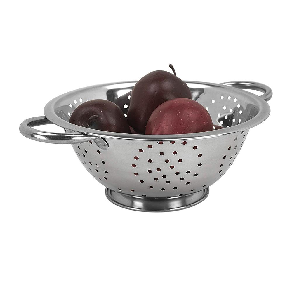 Home Basics DC01050 Deep Colander Stainless Steel 3 Quart#44; Colanders ...