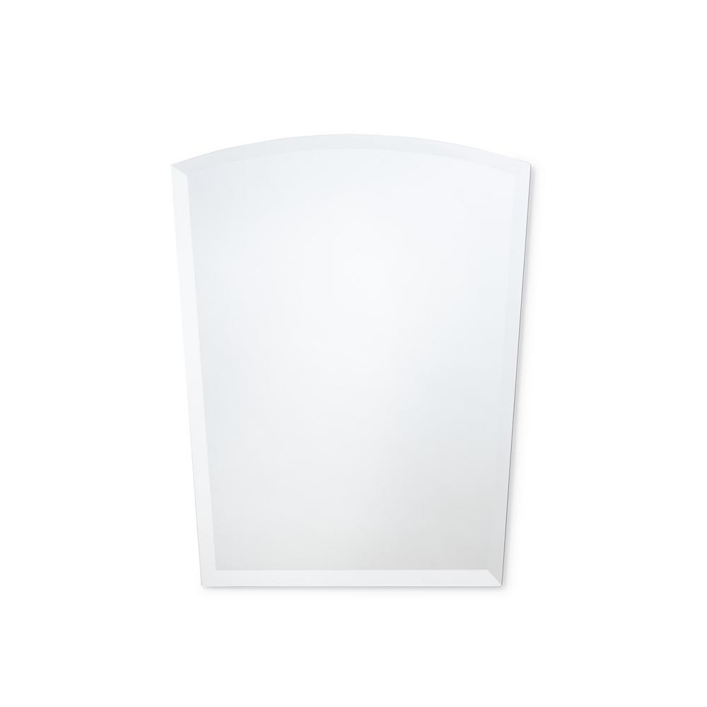 better bevel 24 in. x 30 in. Single Frameless Beveled Edge RoundTop