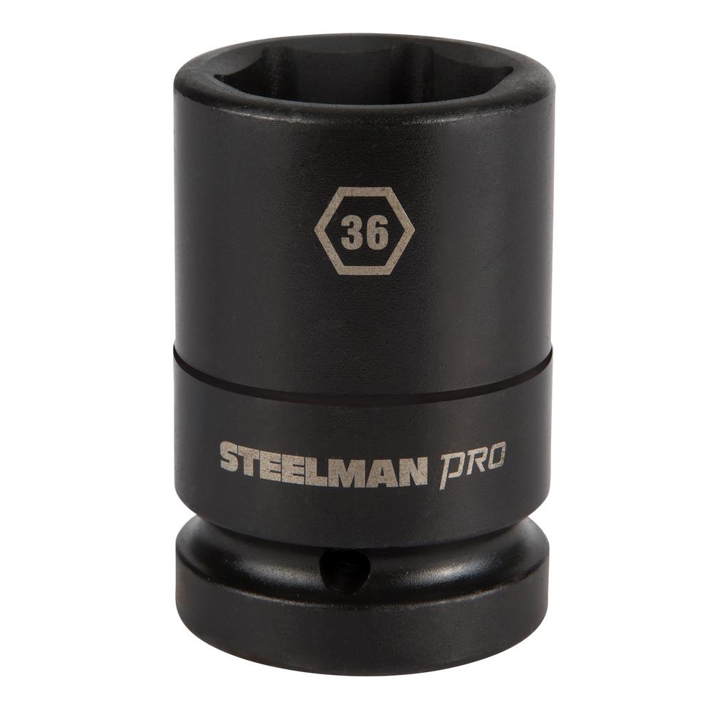 Steelman 1 in. Drive Impact 6 Point 36 mm Thin Wall Deep Socket79355