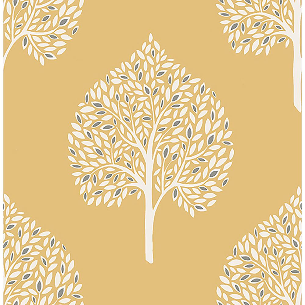 A-Street Grove Mustard Tree Wallpaper-2702-22708 - The Home Depot