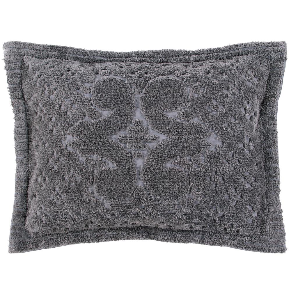 Bettertrends Ashton Chenille Tufted Standard Pillow Sham 21” x 27” Pink