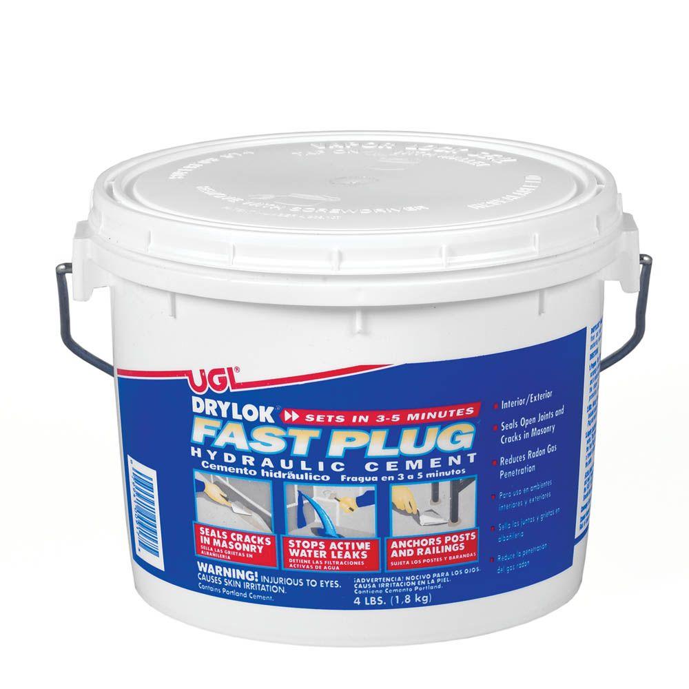 DRYLOK 4 lb. Fast Plug Hydraulic Cement Mix-00917 - The Home Depot