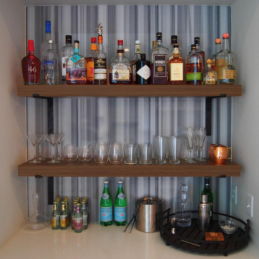 Crates Pallet 12 in Black Steel Shelf Bracket for Wood Shelving69104 The Home Depot