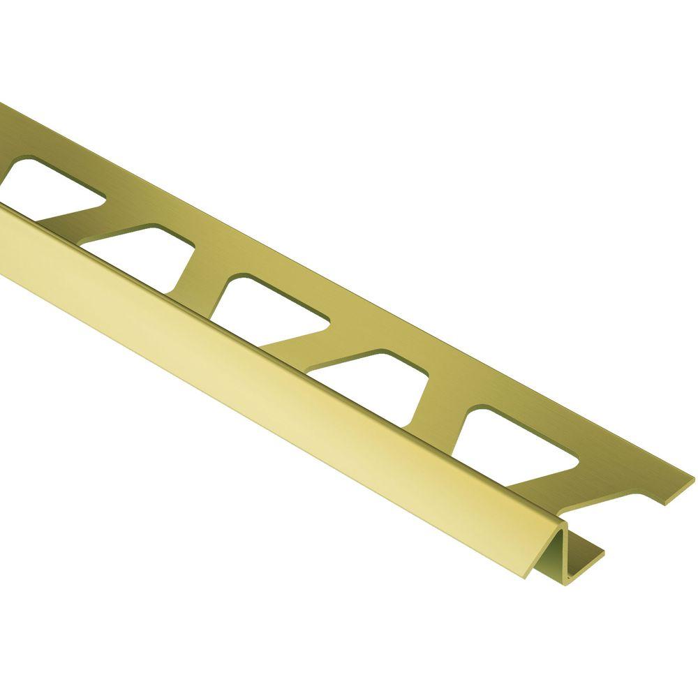 Schluter RenoTK Solid Brass 5/16 in. x 8 ft. 21/2 in. Metal Reducer