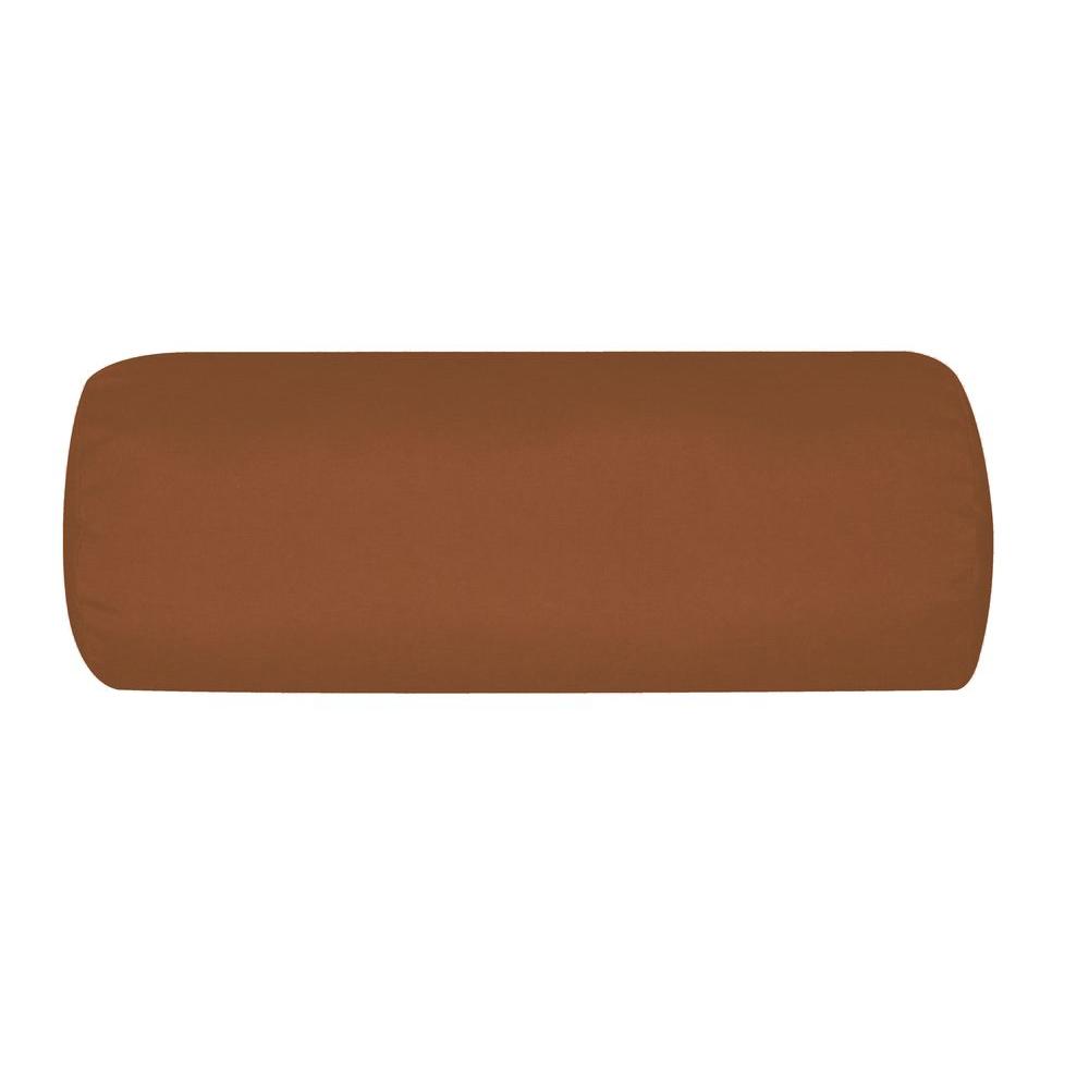 Bolster Brown Rust Outdoor Pillows Patio Accessories The