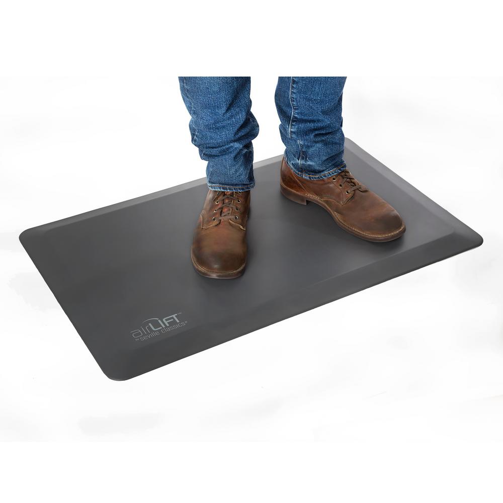 UPC 017641559309 product image for Seville Classics AIRLIFT Gray 32 in. x 20 in. Anti-Fatigue Comfort Mat for Stand | upcitemdb.com