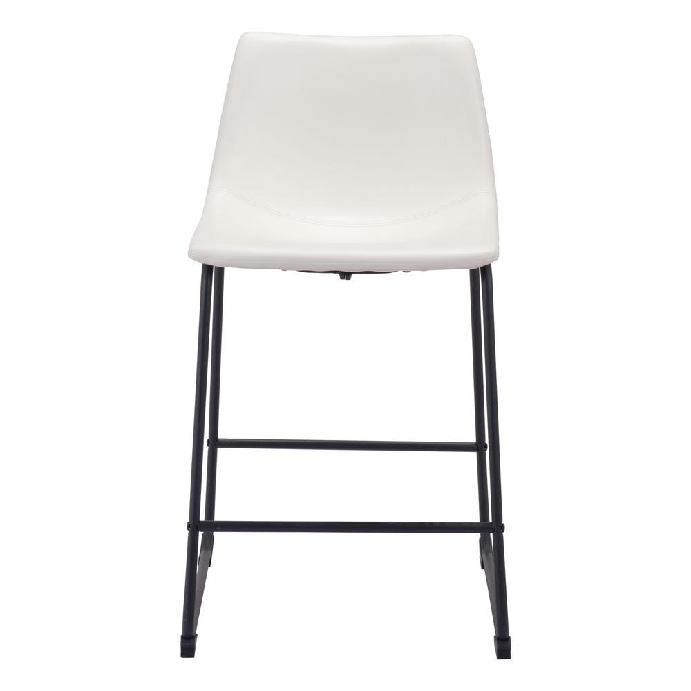 Zuo Smart 24 In Distressed White Counter Chair 100843 The Home Depot Smart 24 In Distressed White Counter Chair
