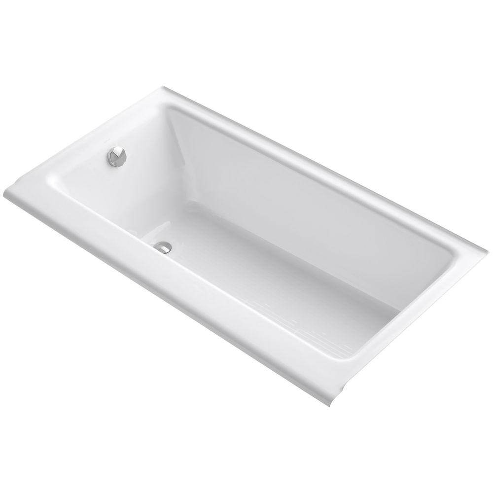 KOHLER Memoirs 5 ft. Left Drain Rectangular Alcove Cast Iron Soaking