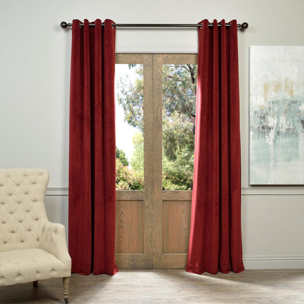 Exclusive Fabrics Furnishings Blackout Signature Burgundy Red