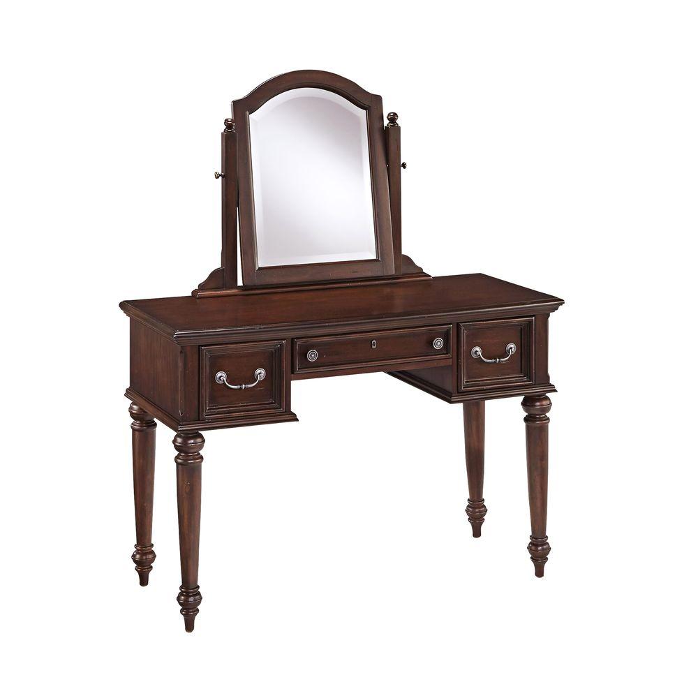 Home Styles Colonial Classic 46 25 In Vanity With Mirror Cherry Home Styles Colonial Classic 46 25 In Vanity With Mirror Cherry