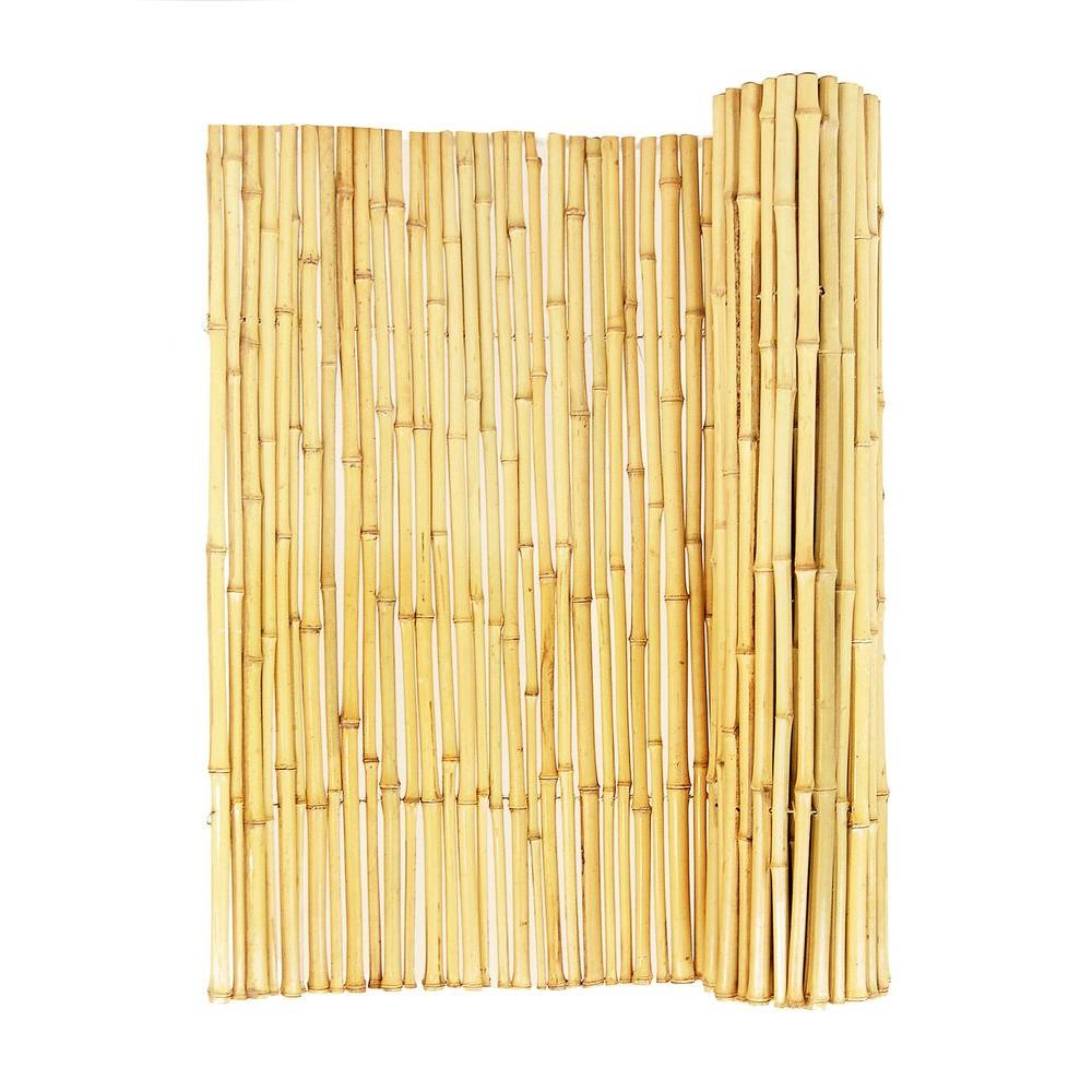 6 ft. H x 16 ft. L Bamboo Reed Garden Fence-0406165 - The Home ...