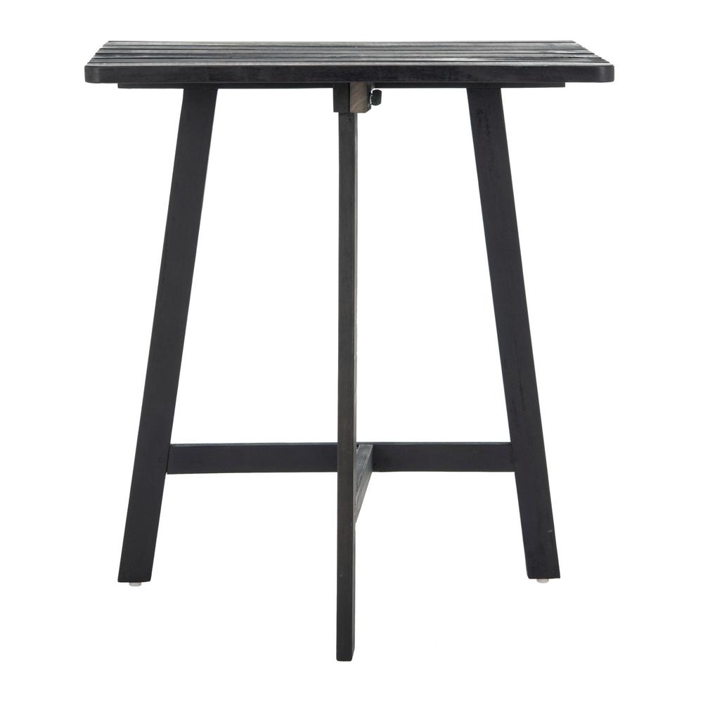 Safavieh Benton Dark Slate Grey Wood Outdoor Side TablePAT6755B The
