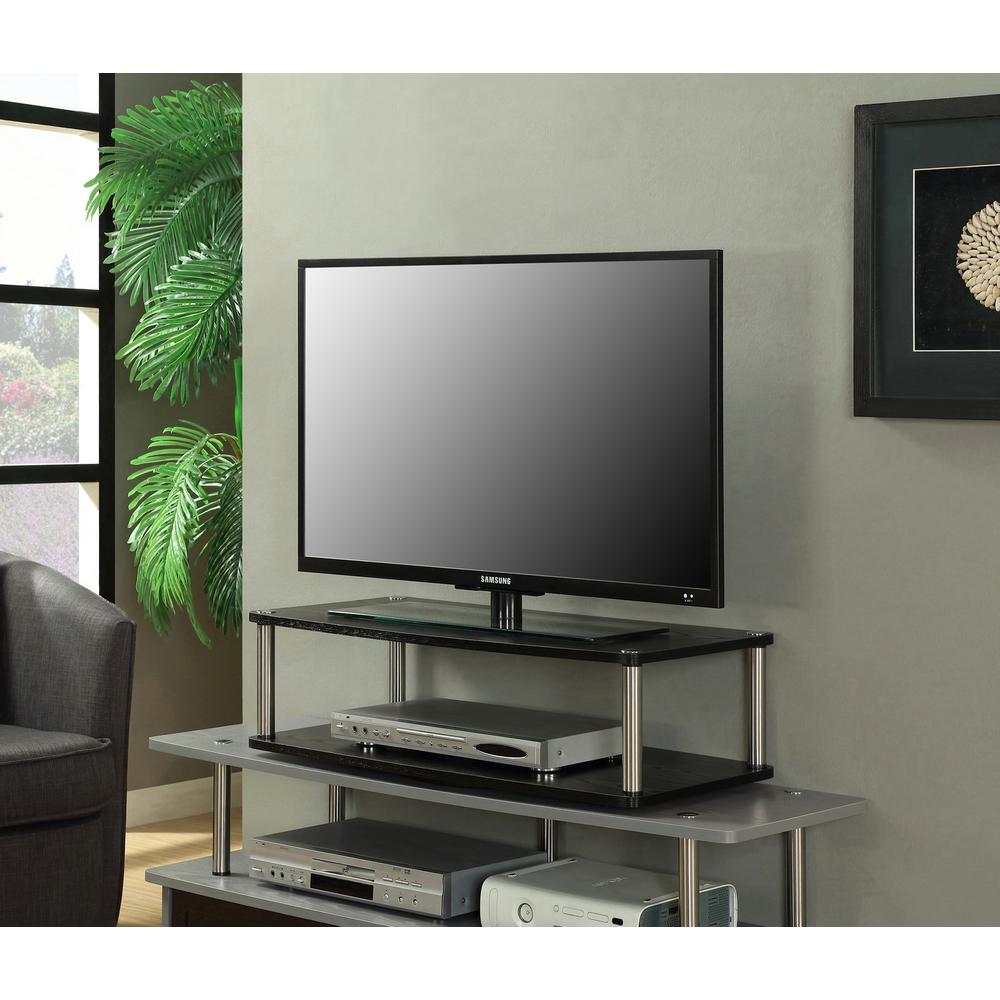 Convenience Concepts Designs2go Xl 2 Tier Tv And Monitor Swivel Convenience Concepts Designs2go Xl 2 Tier Tv And Monitor Swivel Stand In Black 191034 The Home Depot