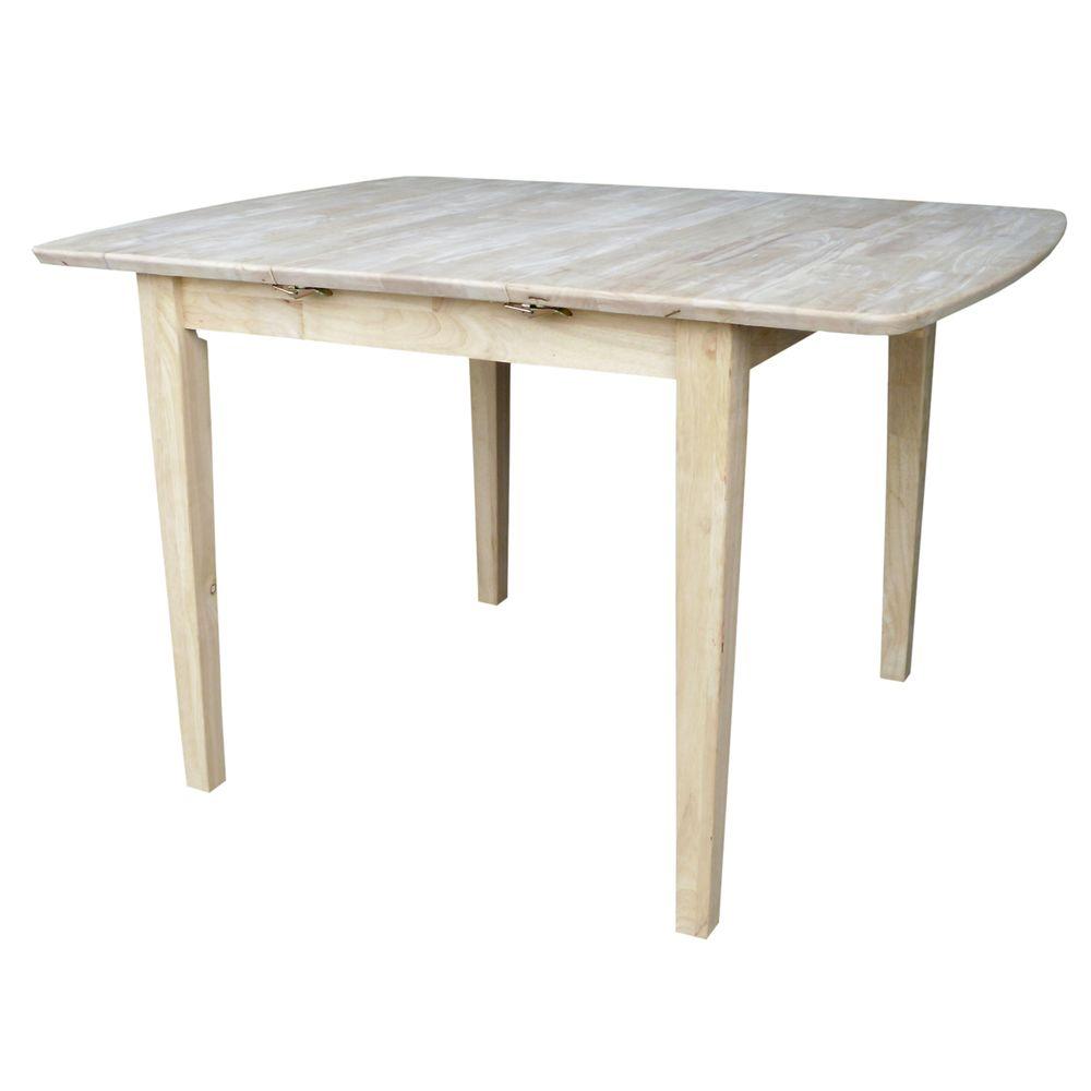 International Concepts Unfinished Shaker Leg Dining Table K T36x Unfinished Shaker Leg Dining Table
