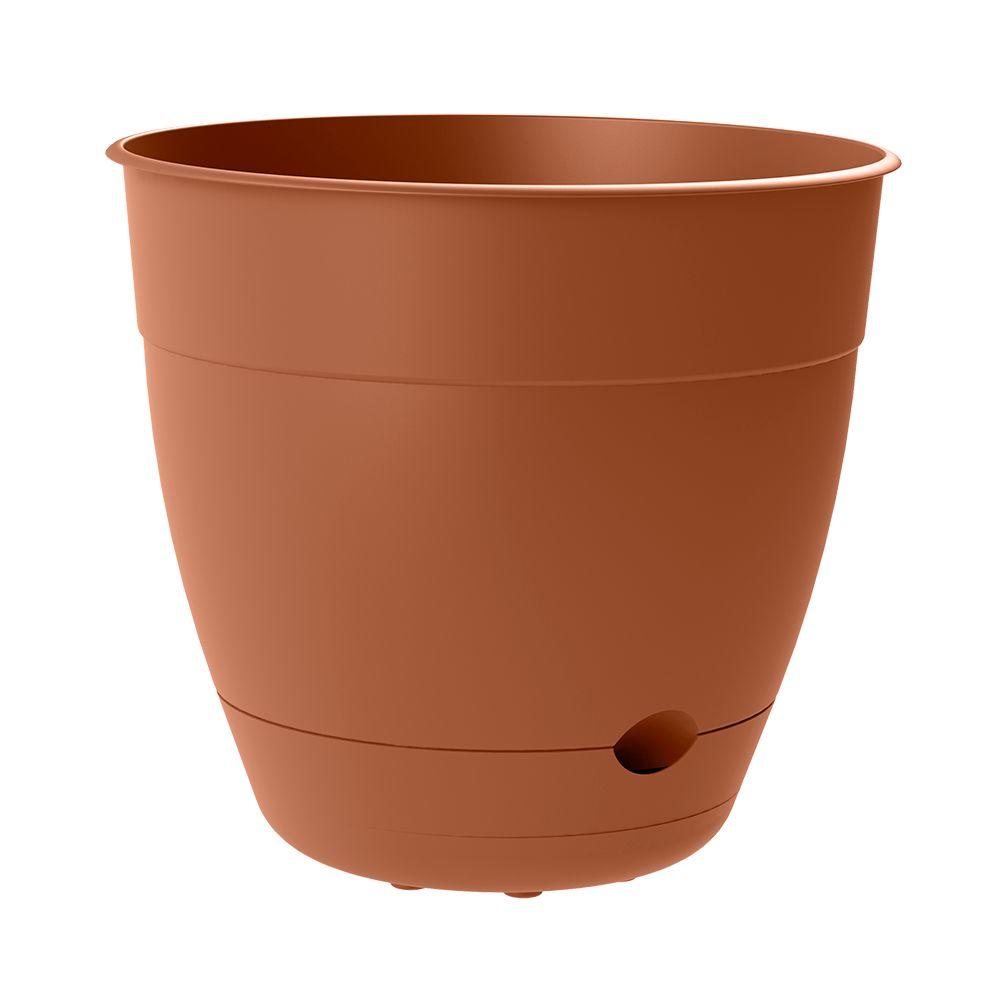 Dayton 12 in. W x 10.95 in. H Clay SelfWatering Plastic Planter481121